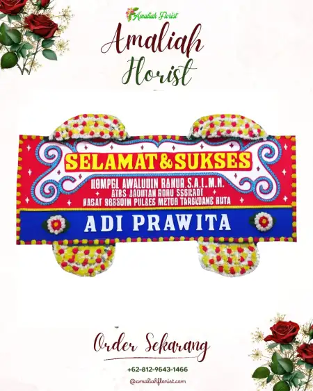 Papan Bunga Ucapan Selamat Luwijawa